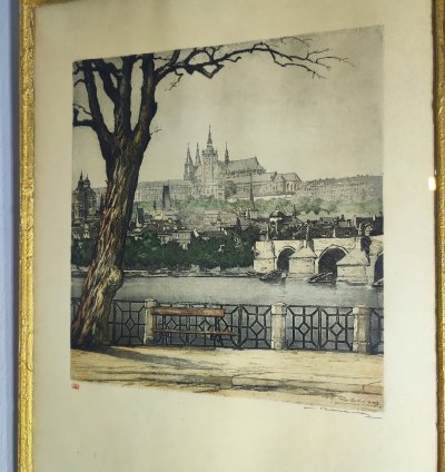 Vladislav Röhling (1878 – 1949) Panorama Prahy